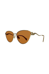 Lanvin Caramel Gold Sunglasses